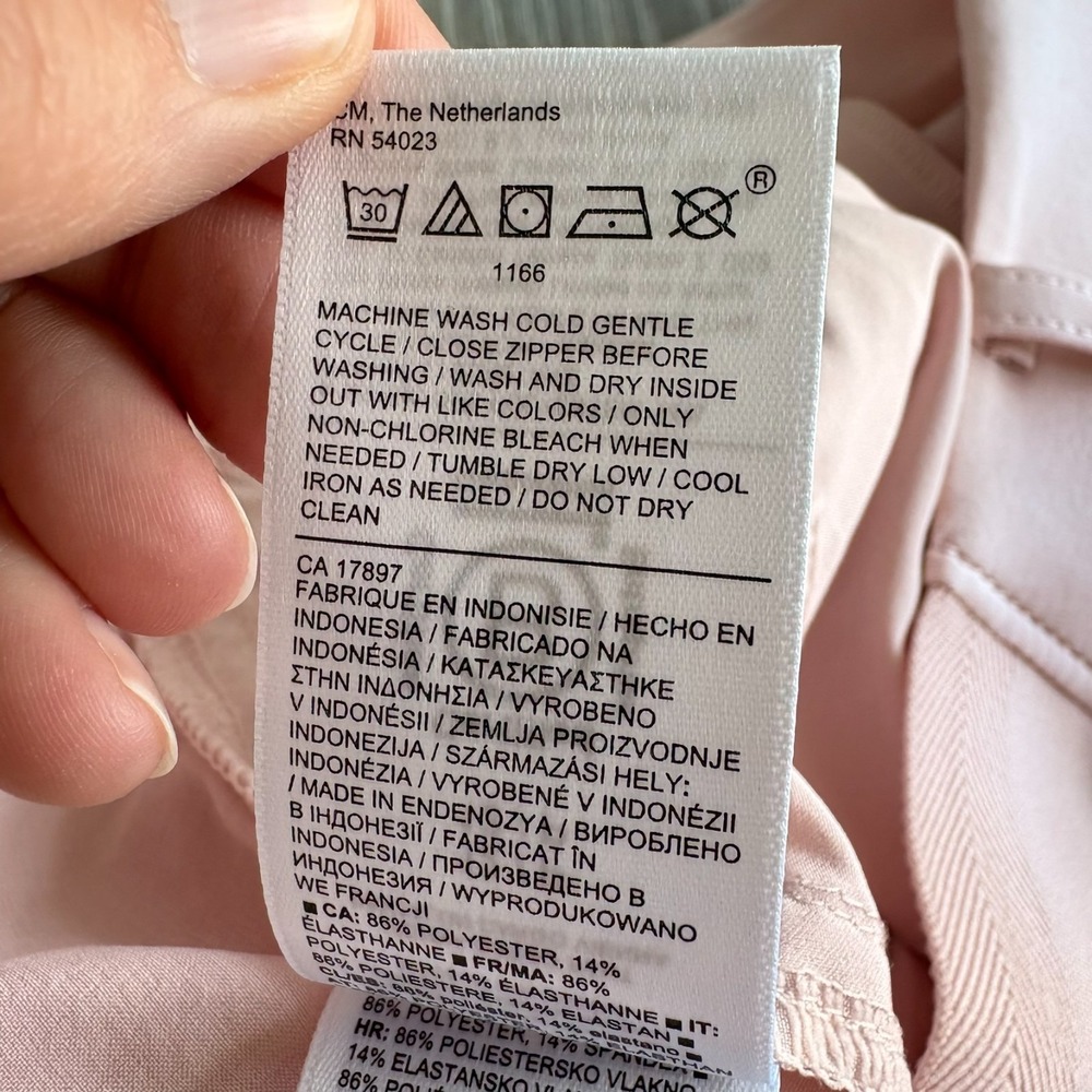 Athleta Womens Light Pink High Rise Straight Leg Vienna Cargo Pants Size 12/P - Picture 8 of 14
